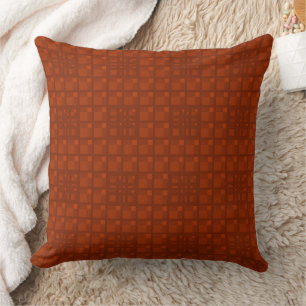 Mazipoodles 3D Square Grid Maroon Kissen