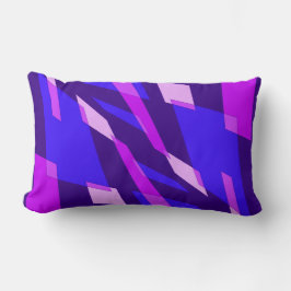 Mazipoodles Abstraction Perspektive Indigo Fuchsia Lendenkissen