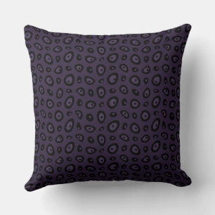 Mazipoodles Abstrakt Teardrops - Indigo Black Kissen