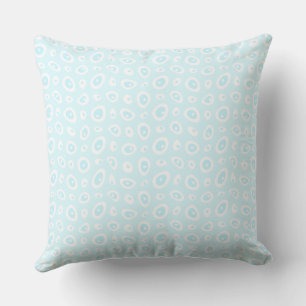 Mazipoodles Abstrakt Teardrops - Pastellblau Kissen