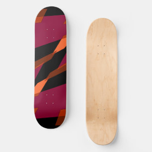 Mazipoodles Abstraktion Perspektive Schwarzer Mage Skateboard