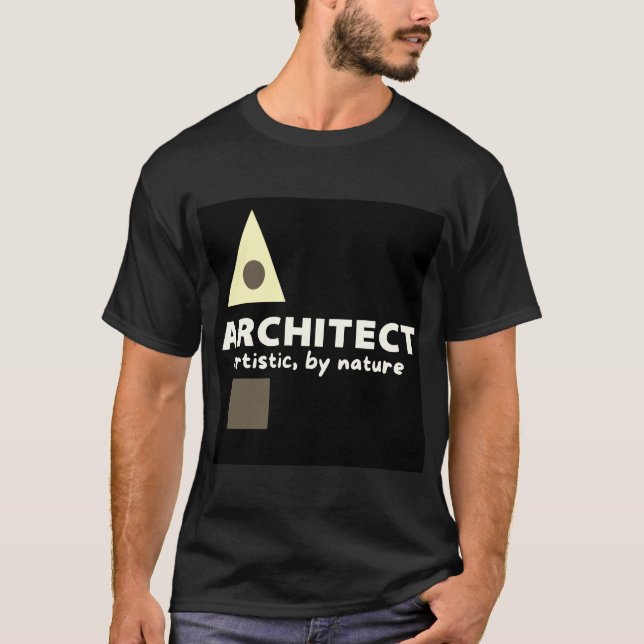 Mazipoodles Architect Artistic Sepia T-Shirt (Vorderseite)