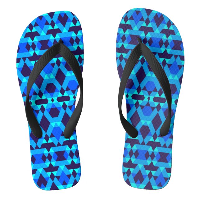 Mazipoodles Aztec Zigzag 3 Flip Flops (Fußbett)