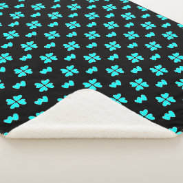 Mazipoodles Blue Hearts Sherpadecke