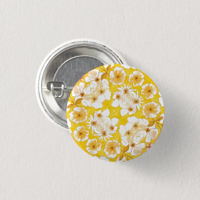 Mazipoodles Botanischer Garten - ButterscotGelb Button (Vorne & Hinten)