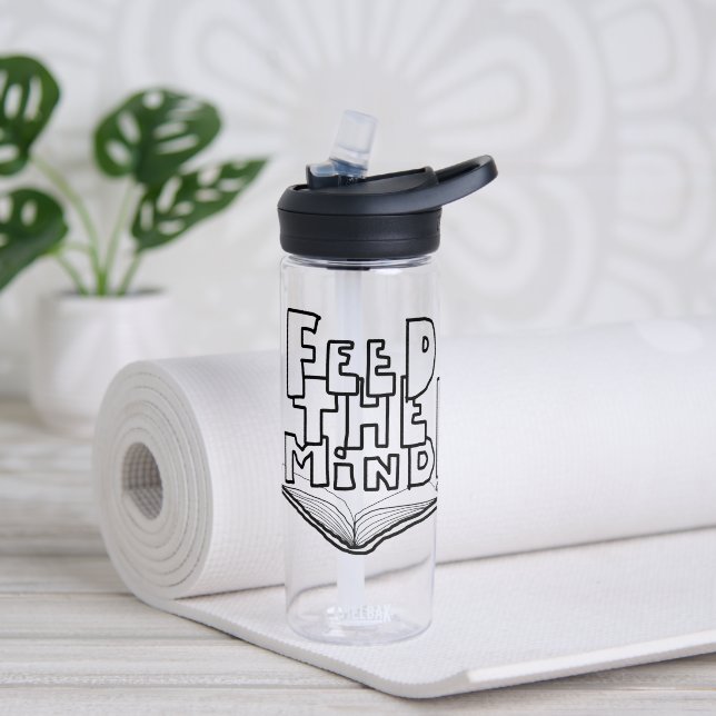 MAZIPOODLES Feed The Mind 077  Trinkflasche (Yoga (gedreht))