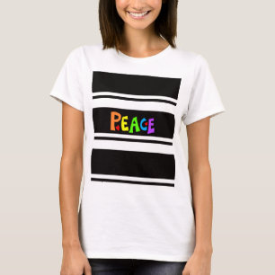 MAZIPOODLES Frieden Regenbogen 2 T-Shirt