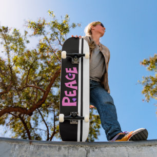 MAZIPOODLES Frieden Rosa Skateboard