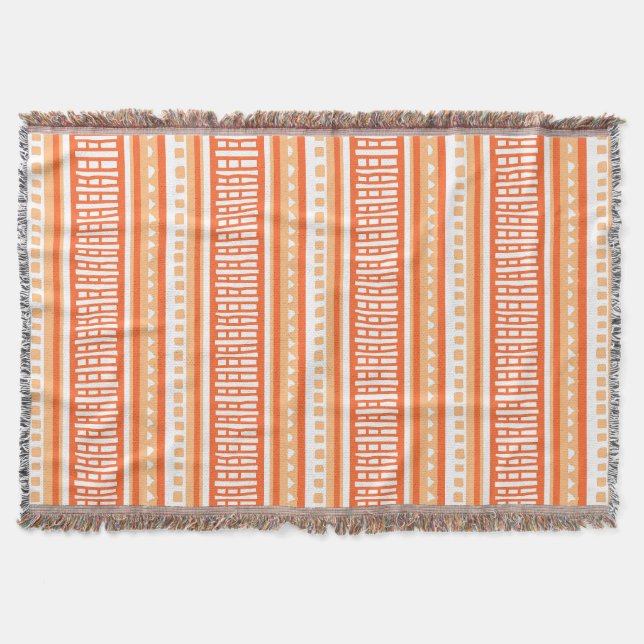 MAZIPOODLES Gestreiftes Rippen Strickmuster 072 B Decke (Vorderseite)