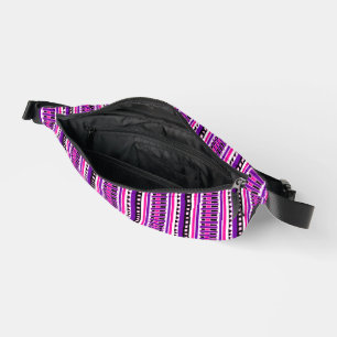 MAZIPOODLES gestreiftes Rippenstrickmuster 194 Bauchtasche