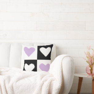 Mazipoodles Hearts Abstraction Lilac Kissen