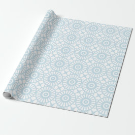 Mazipoodles Kaleidoskop S. duck Egg Blue White Geschenkpapier