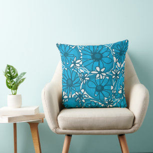 Mazipoodles Liebe Blume - Blau Kissen