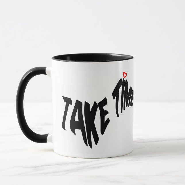 Mazipoodles nehmen Zeit 2 - Schwarze Welle Tasse (Links)