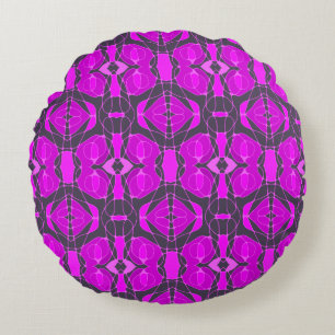 Mazipoodles Neuro Art - Dusty Magenta Rundes Kissen