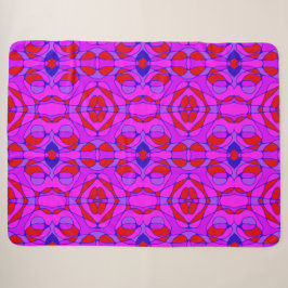 Mazipoodles Neuro Art Fuchsia Red Blue Sherpadecke