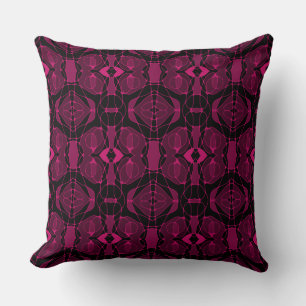 Mazipoodles Neuro Art - Magenta Schwarz Kissen