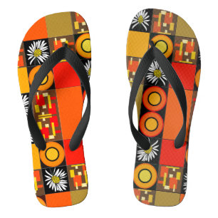 Mazipoodles Patchwork Quilt 1 Flip Flops