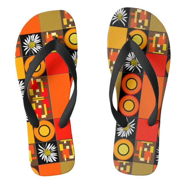 Mazipoodles Patchwork Quilt 1 Flip Flops (Fußbett)