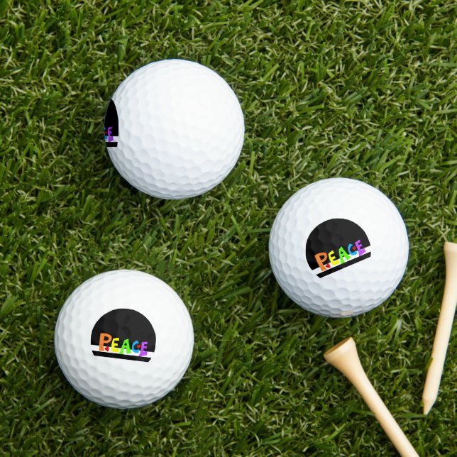 MAZIPOODLES Peace Rainbow Golfball (Insitu Gras)