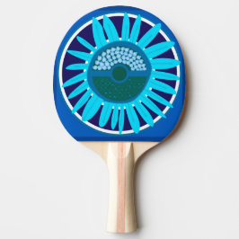 Mazipoodles Sonnenblume Sonnenschein: Blau 1 Tischtennis Schläger