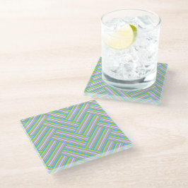 MAZIPOODLES Streifen Spaghetti 54 Herringbone Glasuntersetzer