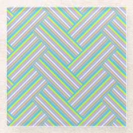 MAZIPOODLES Streifen Spaghetti 54 Herringbone Glasuntersetzer