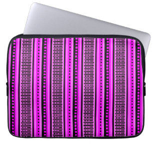 MAZIPOODLES Strippengeflechtmuster 001 B Laptopschutzhülle