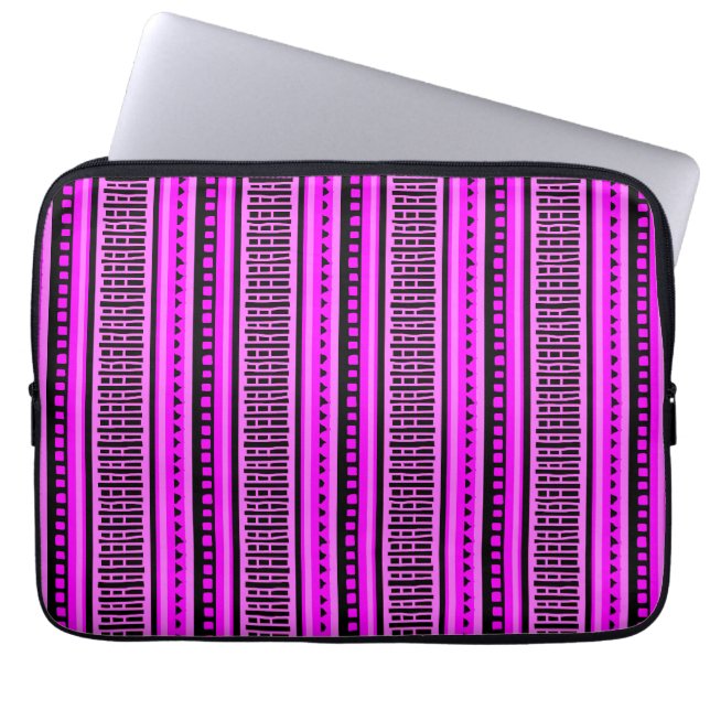 MAZIPOODLES Strippengeflechtmuster 001 B Laptopschutzhülle (Vorderseite)