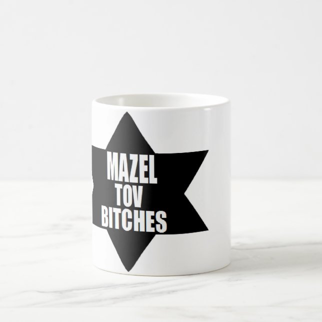 MAZOL TOV LUSTIGER SPASS CHANUKKAH CHANUKKA KAFFEETASSE (Mittel)