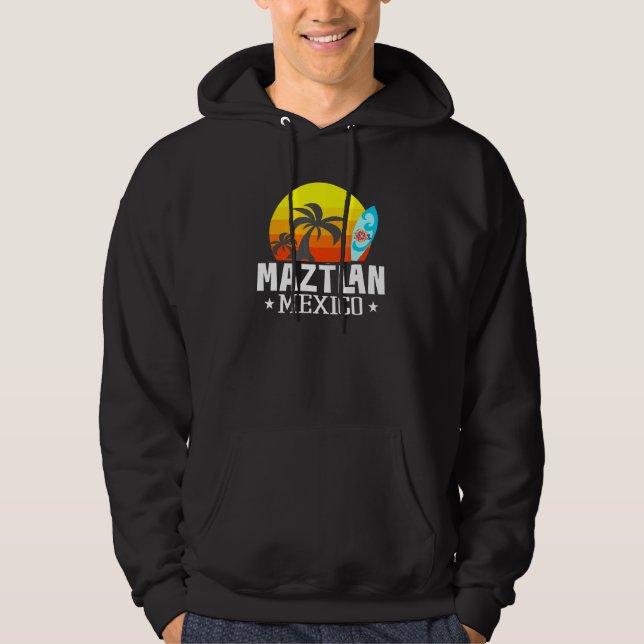Maztlan Mexico Beach Tourist Souvenir Urlaub Tra Hoodie (Vorderseite)