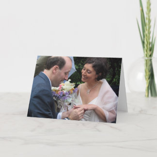 Mazza/Chimene Hochzeit #2 Dankeskarte