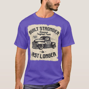 mb 1974 Vintage LKW Geburtstag Stärker Gebaut Um L T-Shirt