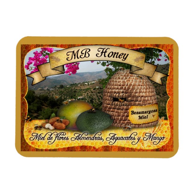 MB Honey aus Benamargosa, Spanien Magnet (Horizontal)