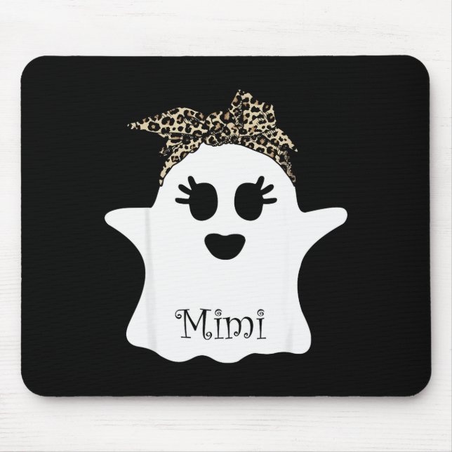 Mb Soky Mimi Ghost Bandana Boo Halloween Family Ma Mousepad (Vorne)