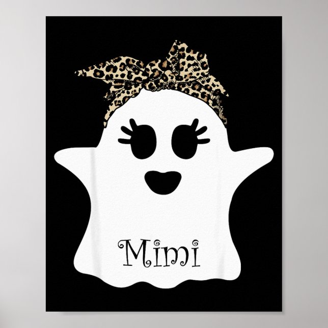 Mb Soky Mimi Ghost Bandana Boo Halloween Family Ma Poster (Vorne)