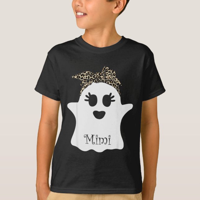 Mb Soky Mimi Ghost Bandana Boo Halloween Family Ma T-Shirt (Vorderseite)