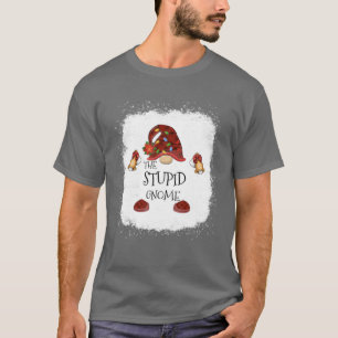 Mb Stupid Gnome Buffalo Kariertes Weihnachtslicht T-Shirt