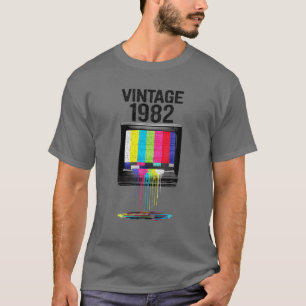 MB Vintag 1982 Fernseher Retro Dripping TV 40. T-Shirt