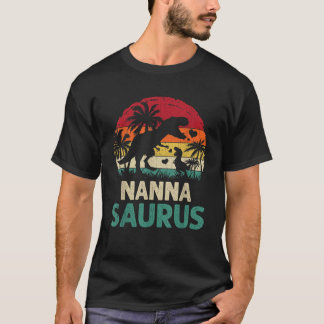 mb Vintage Nanna Saurus Lustiger Dino Vatertag Mo T-Shirt