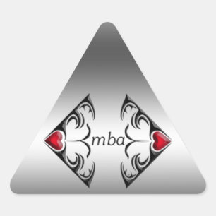 Mba Dreieckiger Aufkleber