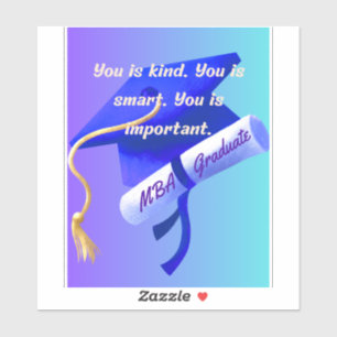 MBA-Geschenk Aufkleber
