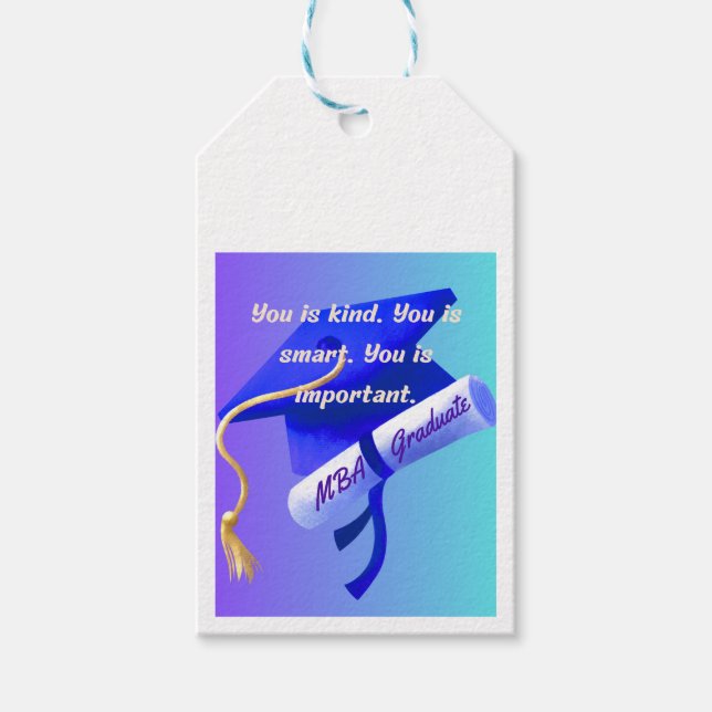 MBA-Geschenk Geschenkanhänger (Vorderseite)