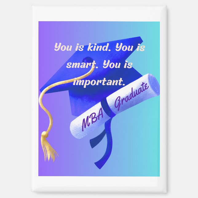MBA-Geschenk Magnet (Vorderseite)