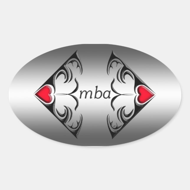 Mba Ovaler Aufkleber (Vorderseite)