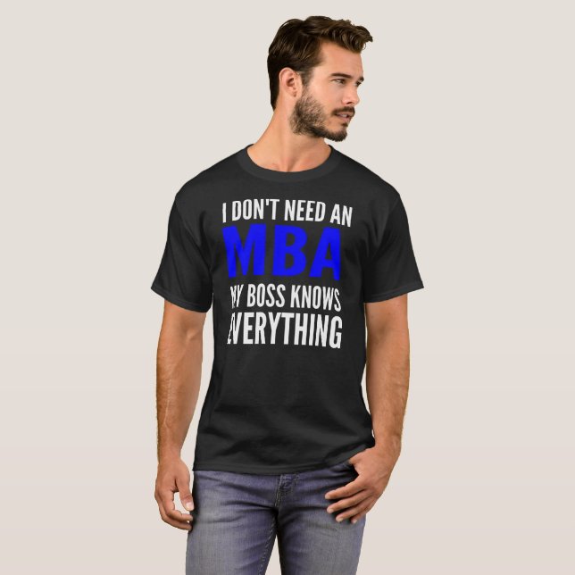 MBA | Sarcasm | T-Shirt (Vorne ganz)