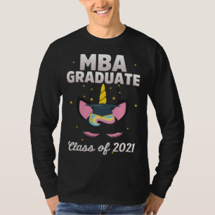 MBA-Studenten Einhörner 2021 Business Degree Absch T-Shirt