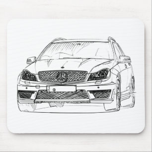 MBAMG C63 Anwesen 2012 Mousepad