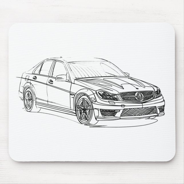 MBAMG C63 Sedan2 2012 Mousepad (Vorne)