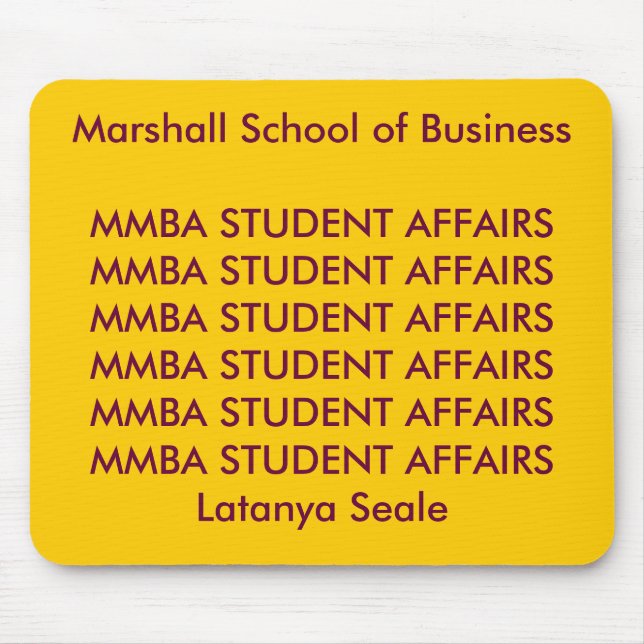 MBASTUDENTAFFIRS MOUSEPAD (Vorne)